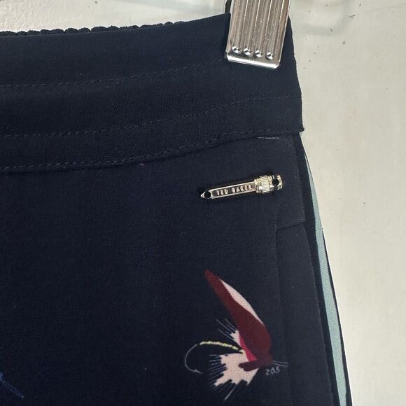 Ted Baker Color By Numbers Tanyaa Fly Fish Jogger Pants Whimsical Womens Size 0 - Picture 7 of 11